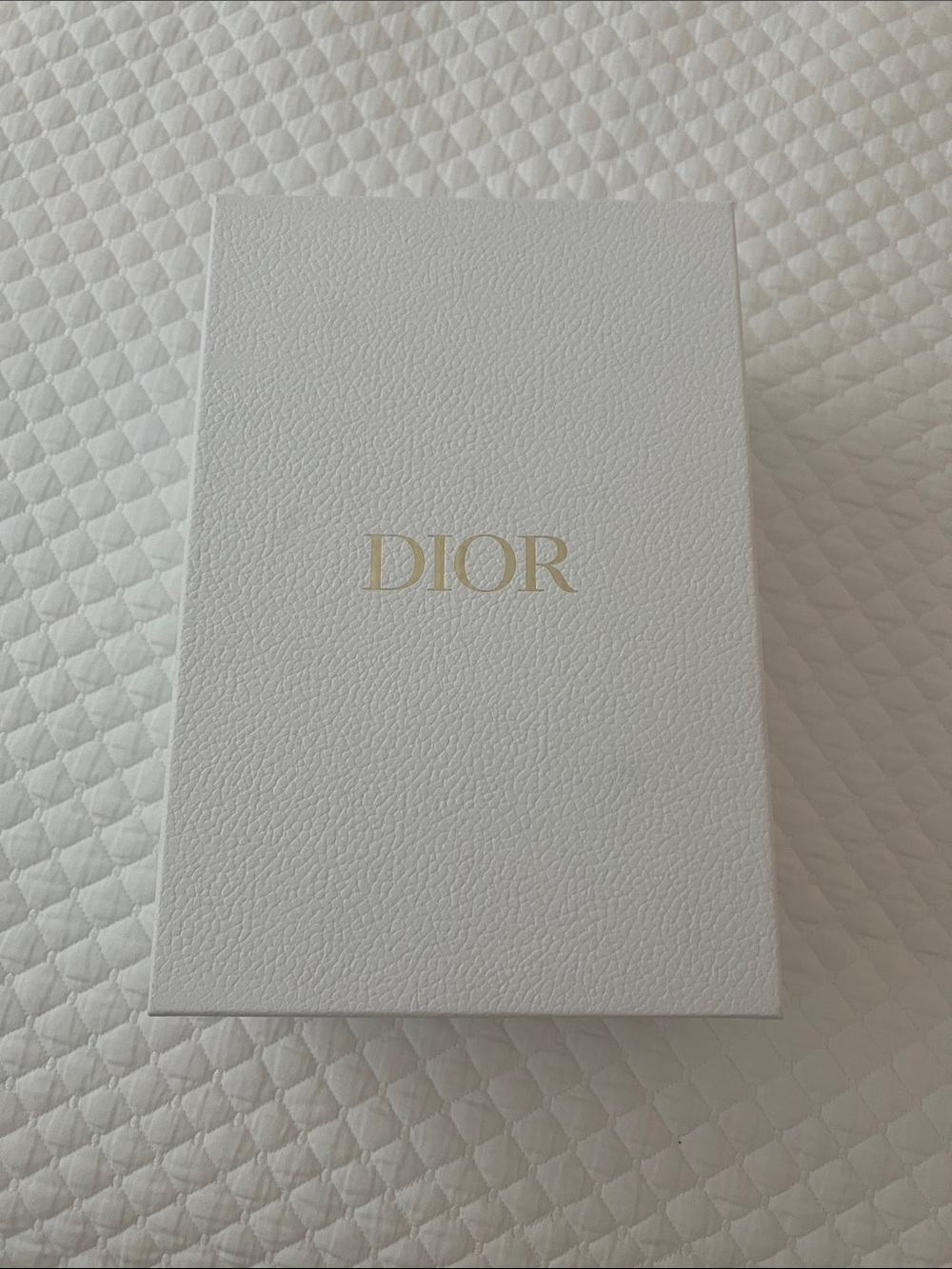 Empty Dior shoe box with 3 shoe dusters